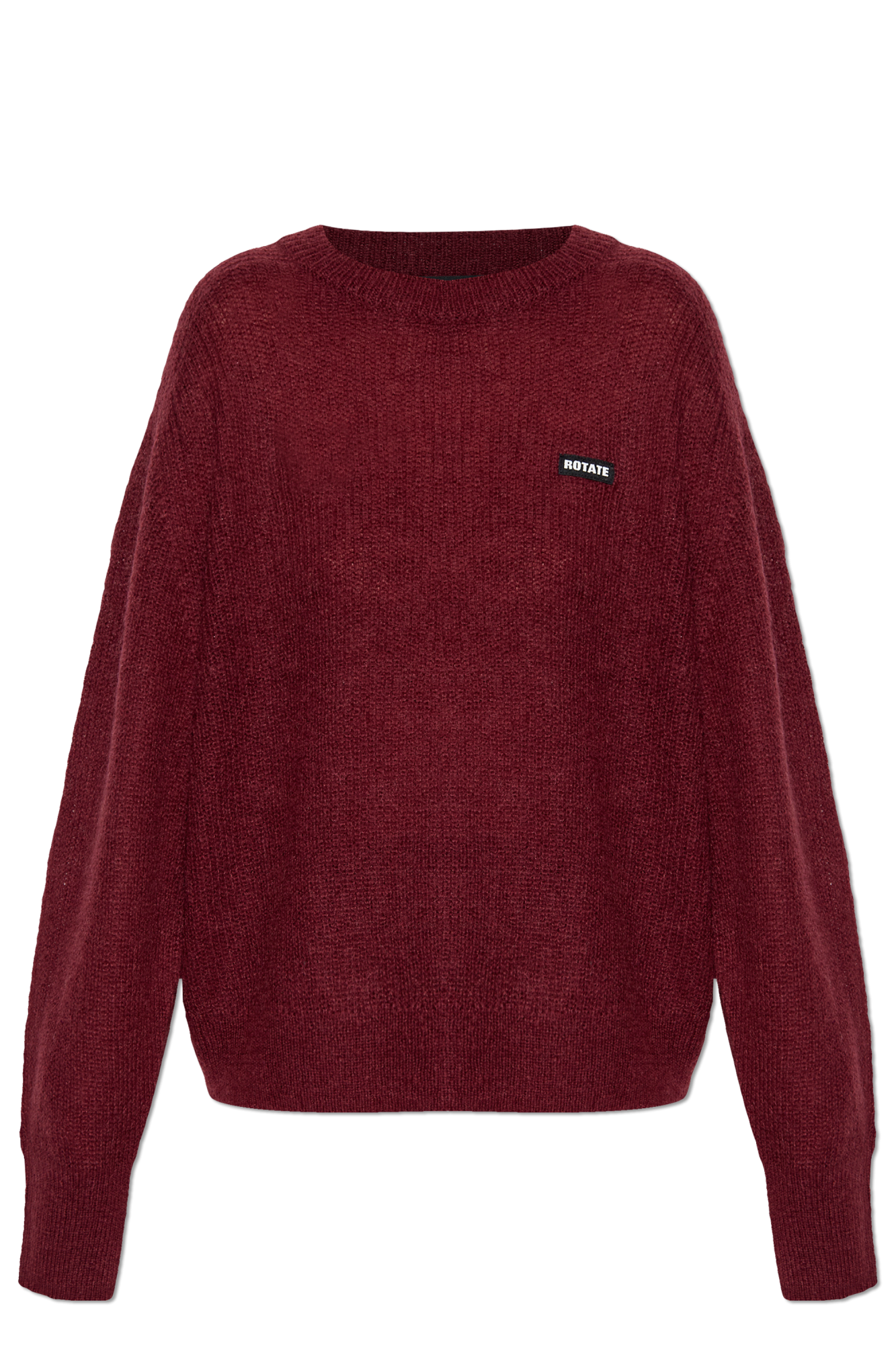 Burgundy Sweater with logo ROTATE - Vitkac Australia